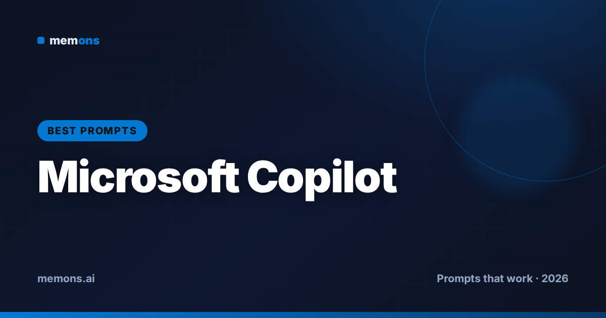 Microsoft Copilot Prompts
