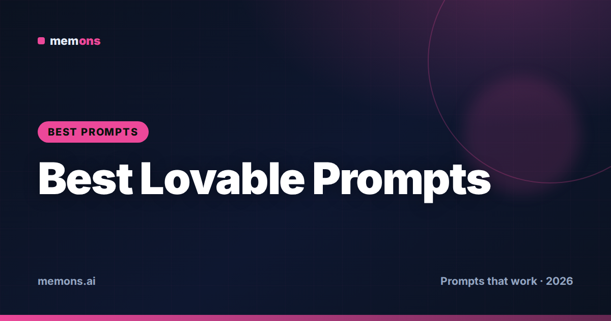 Best Lovable Prompts