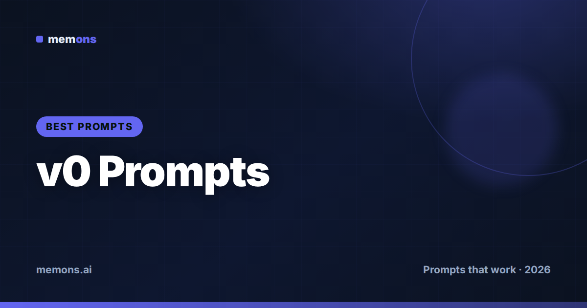 v0 Prompts