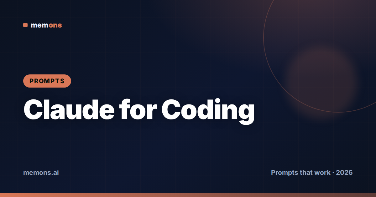 Claude for Coding
