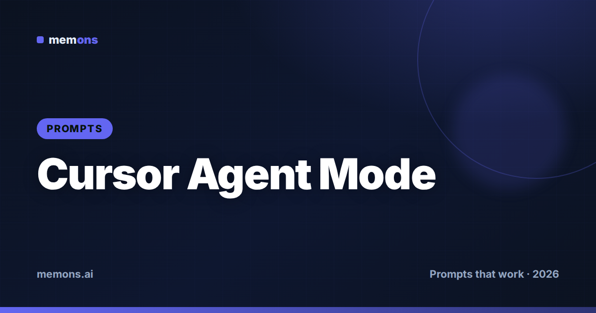 Cursor Agent Mode