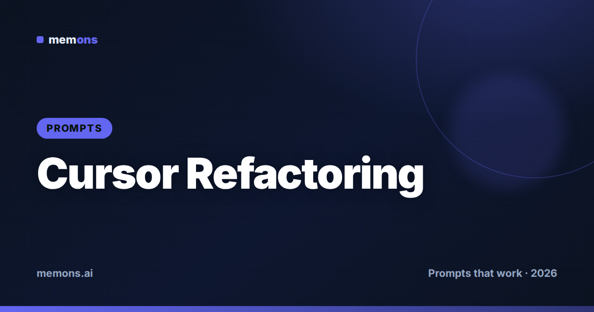 Cursor Refactoring