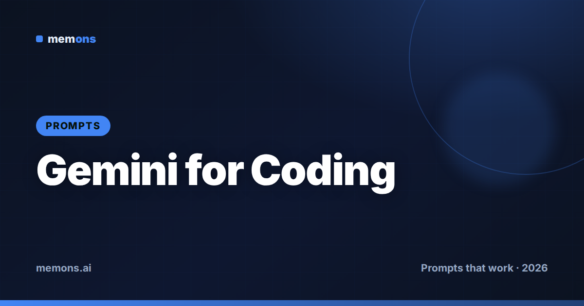 Gemini for Coding