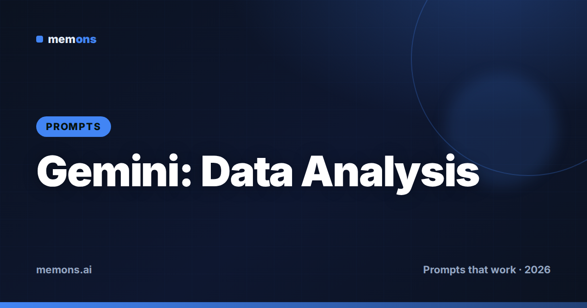 Gemini: Data Analysis