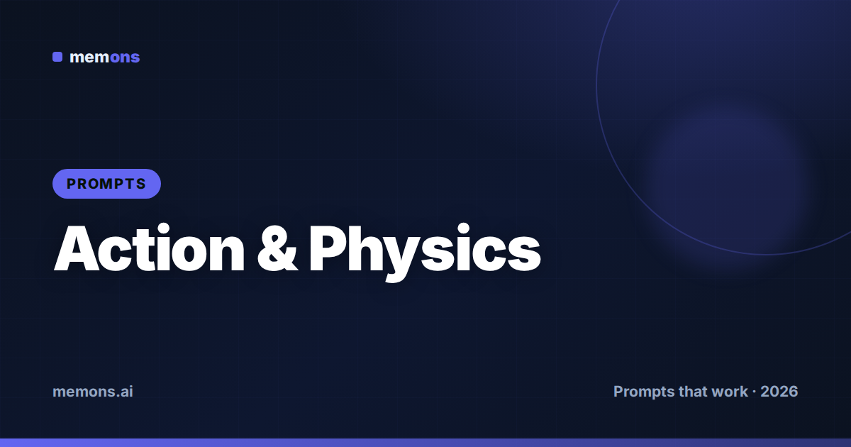 Cover for 20 Hailuo Prompts for Action & Physics (2026)