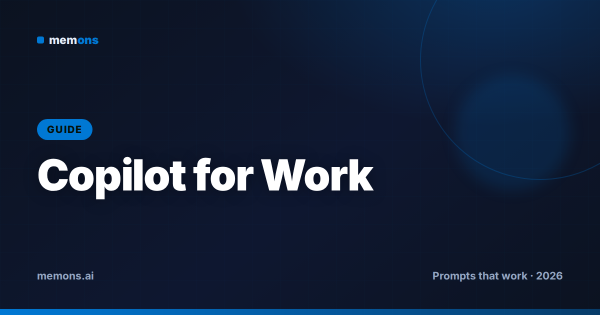 How to Prompt Microsoft Copilot for Work