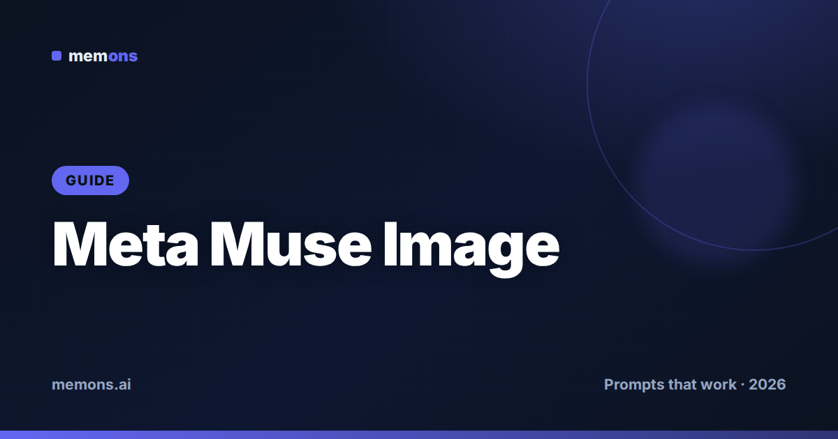 Cover for How to Prompt Meta Muse Image for Photorealism (2026): Formulas + Examples