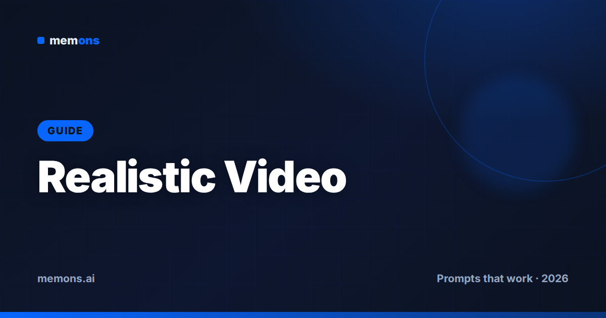 Cover for How to Prompt Meta Muse Video for Realistic Video (2026)