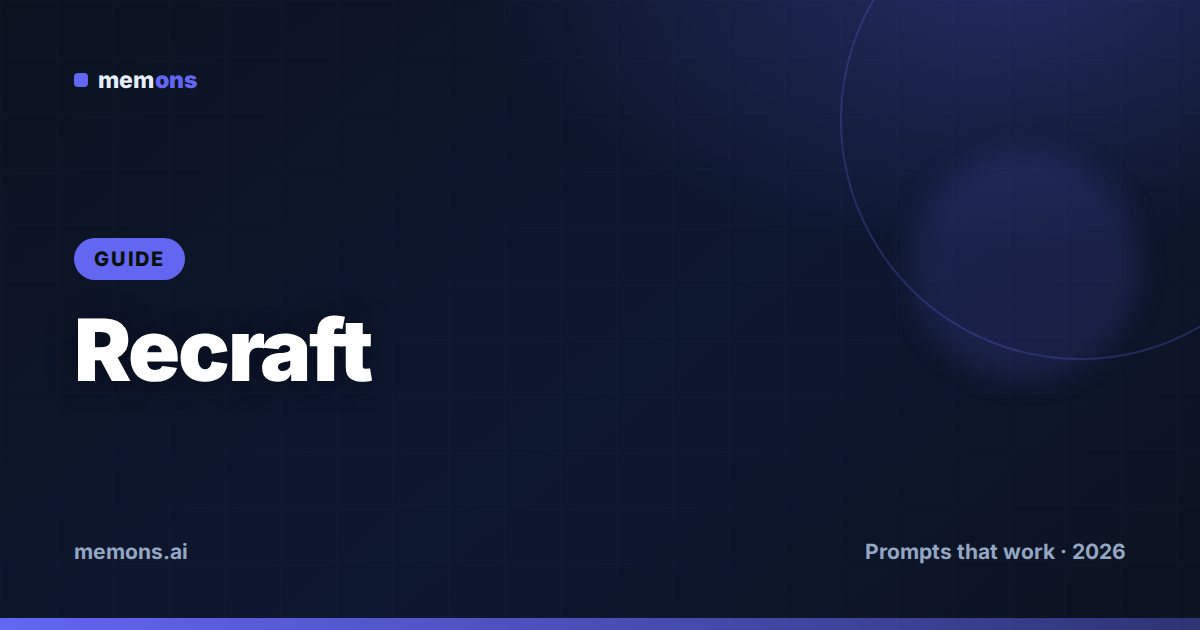 How to Prompt Recraft for Vector Art
