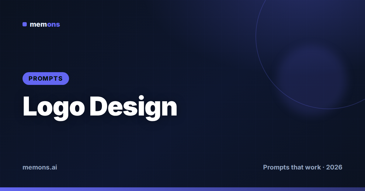 Cover for 26 Ideogram Prompts for Logo Design (2026)