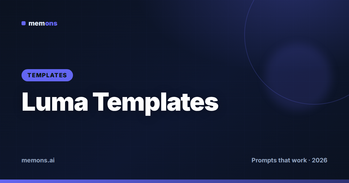 Luma Templates