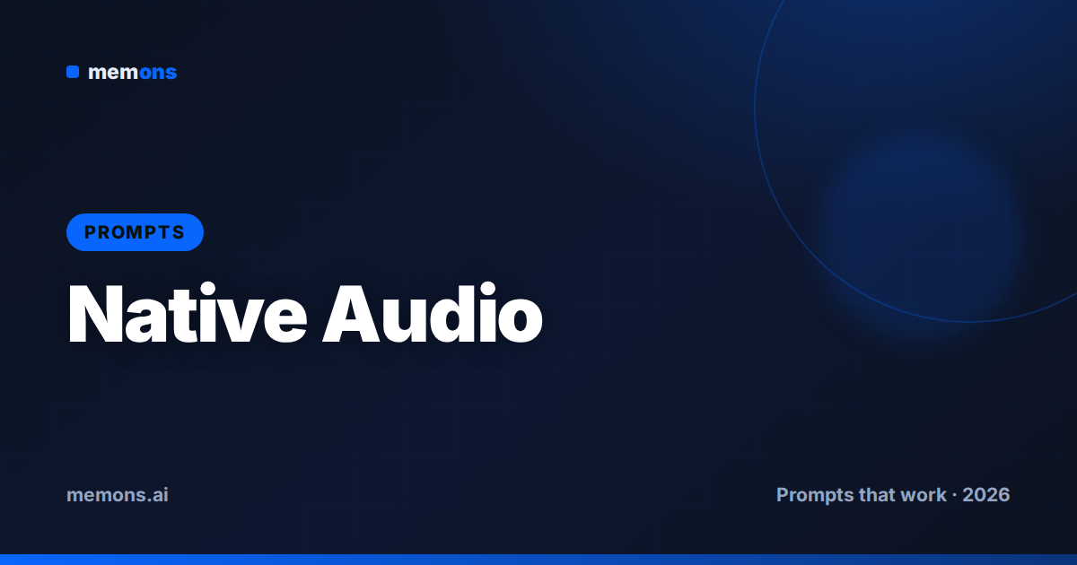 Cover for 30 Meta Muse Video Prompts With Native Audio (2026)