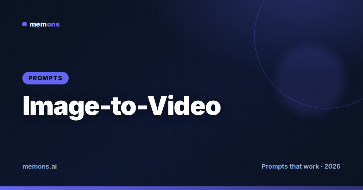 Cover for 24 PixVerse Image-to-Video Prompts (2026)
