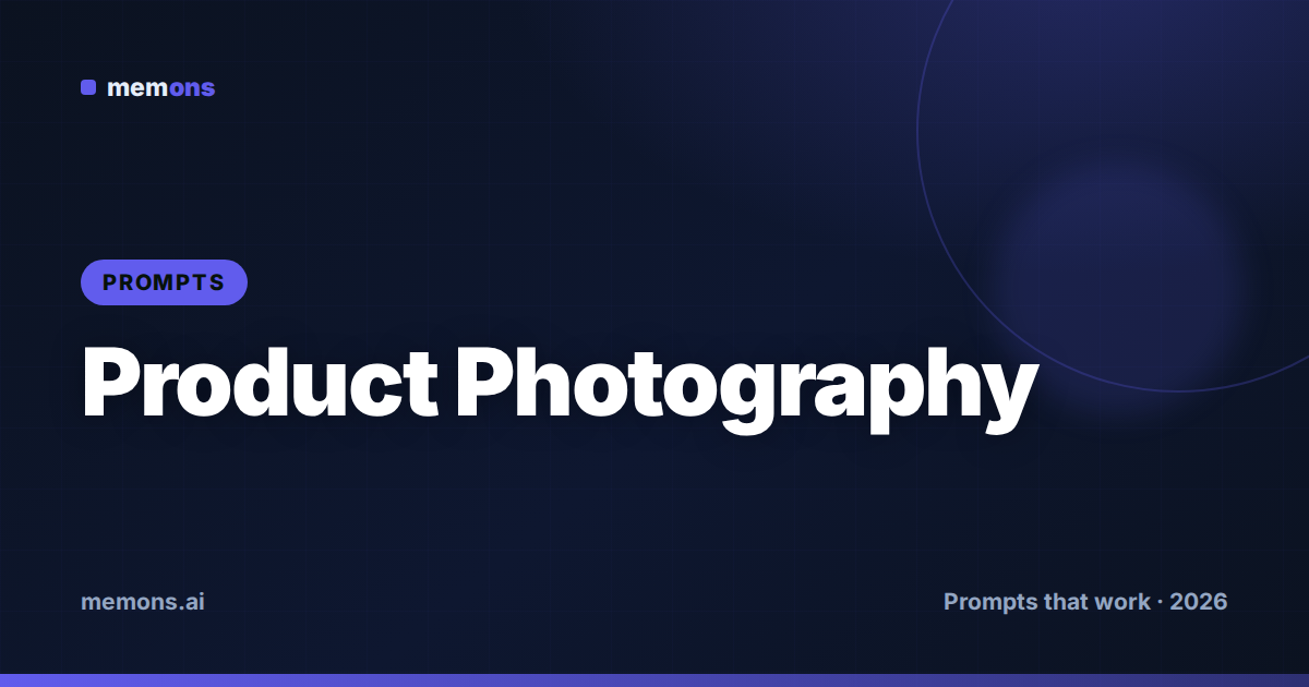 Cover for 24 Qwen Image Prompts for Product Photography (2026)