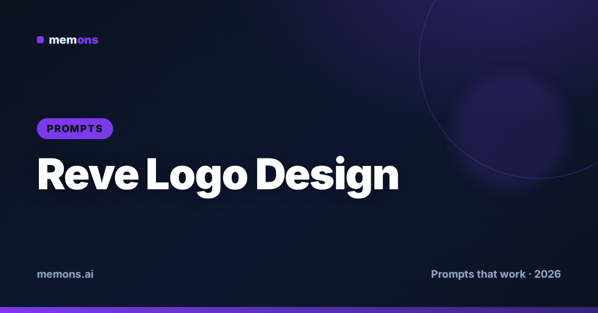 Reve Logo Design