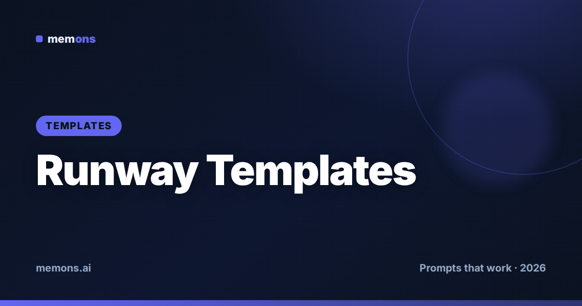 Runway Templates