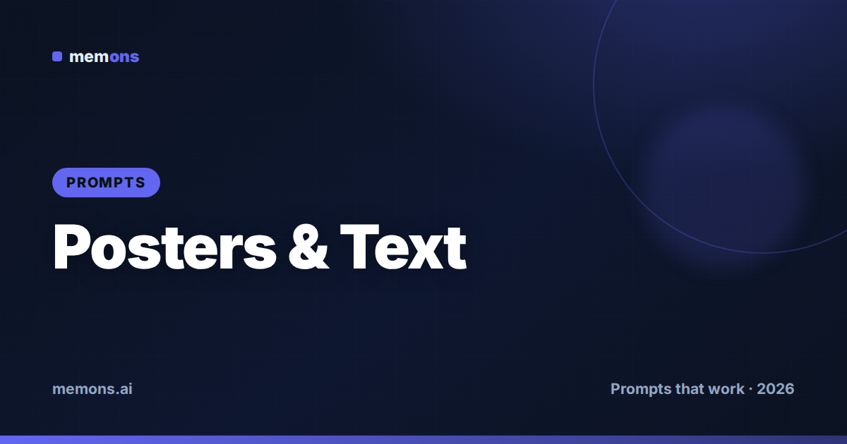Posters & Text